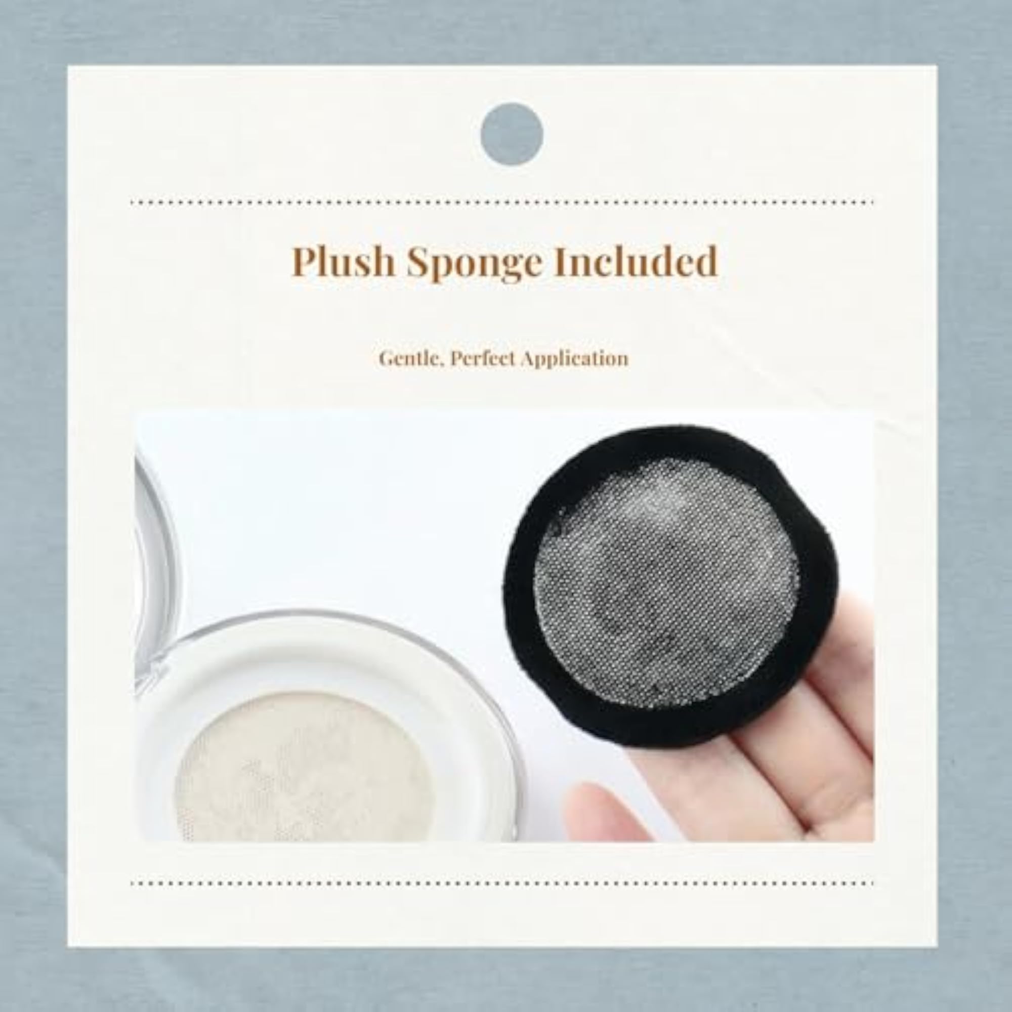 Club Bollywood Powder Container, Portable Elastic Mesh Sifter with Mirror